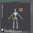 Flexi-Town-Skeleton-Warrior-0.png Flexi Skeleton Warrior, Articulated fidget figure, 3mf included