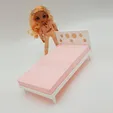 1.webp Doll Bed ,Barbie Bed ,Rainbow high doll bed, Doll Furniture. Doll House