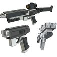 04.jpg Major West Assembling Pistol Rifle Lost in Space 1998 3D print model