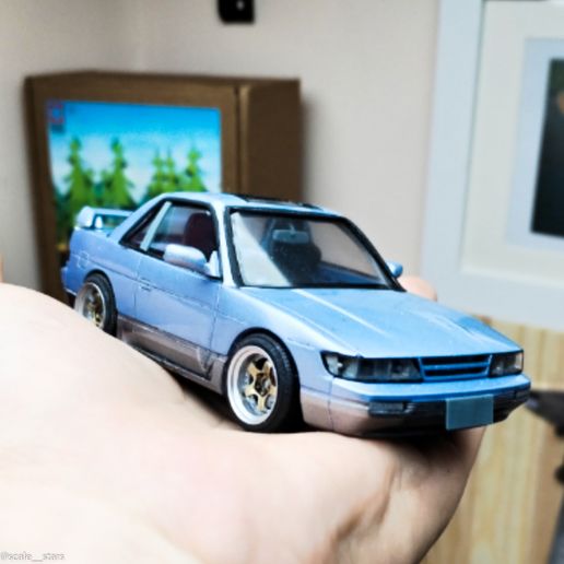 ibf78De2gbo.jpg NISSAN S13 SILVIA. Cartoon MODEL KIT