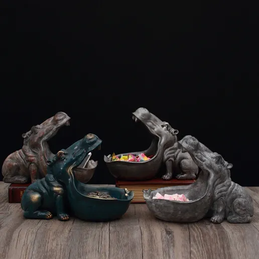 Hippopotamus Decoration 3D print model 3D model