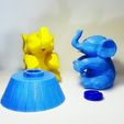 DSC02255.JPG STL file LOW POLY ELEPHANT MONEY BOX・Model to download and 3D print