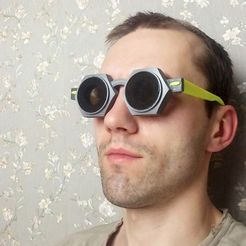 Foto1.jpg Fichier STL gratuit Lunettes à écrou hexagonal・Plan pour impression 3D à télécharger