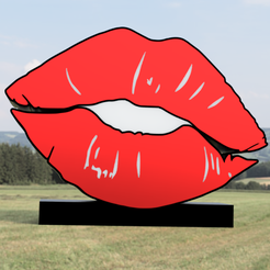 kiss_2023-May-24_09-58-22AM-000_CustomizedView38878808843.png 3MF file kiss (LIGHT) MULTICOLOR/ SINGLE EXTRUDER・3D printing idea to download
