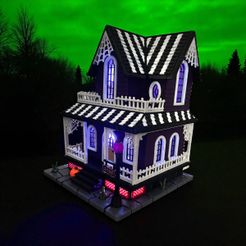ILLUMINATED HALLOWEEN DIORAMA! THE HAUNTED HOUSE!