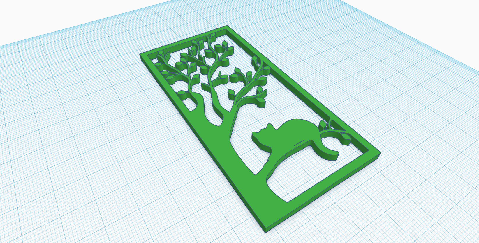 Cat-in-tree.png Fichier STL Cadre de la silhouette d'un chat dans un arbre・Objet imprimable en 3D à télécharger, Allexxe