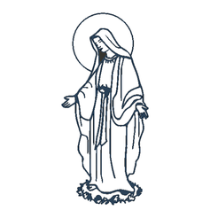 MariaReina_t.png Archivo STL gratuito Virgen María Reina de la Paz・Objeto para descargar e imprimir en 3D