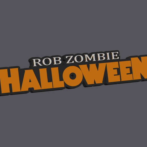 Halloween Rob Zombie logo design Fanart