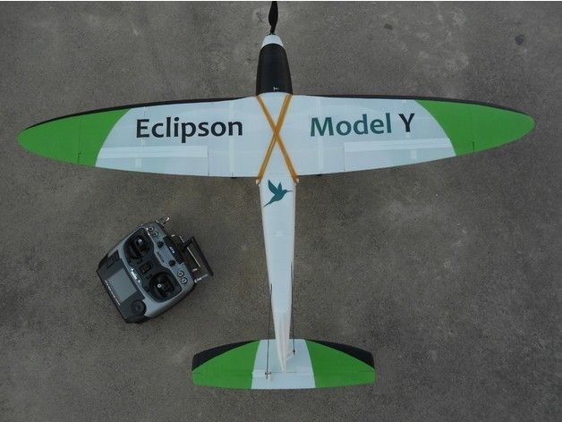 63c85d8fea3a65f4a0888e30607c53a7_preview_featured.jpg Fichier STL gratuit Aile d'avion RC - Eclipson modèle Y・Design pour impression 3D à télécharger, Eclipson