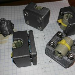 IMG_20170924_022521.jpg Free 3D file Zip-tie // 2part bearing block - for LM8UU or Igus Drylin RJ4JP-01-08・3D printer model to download