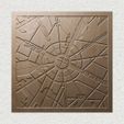 location-Place-Charles-de-Gaulle-03.jpg Place Charles de Gaulle 3D Topographic Relief Wall Art STL Model for CNC & 3D Printing
