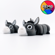 Flexi-Donkey-Remb-Studios-5.png Flexi Donkey – Articulated Print-in-Place Model