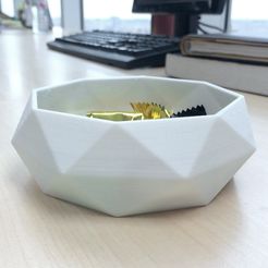 Low_Poly_Bowl_00.jpg STL-Datei Low Poly Bowl kostenlos・3D-druckbares Modell zum herunterladen