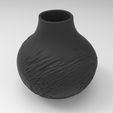 1.202.jpg Matte Black Textured Vase