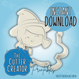 Witch-Impression-(c)The-Cutter-Creator.png Witch Cutter and Stamp - 3D Printable STL