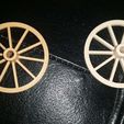 20190610_102707.jpg Free STL file Wagon wheels for 1988 Playmobil cannon and limber (nr 3729)・3D printer model to download