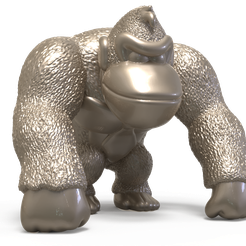 DonkeyKong2.92.png DONKEY KONG GAME CHARACTER 3D MODEL POSE 2