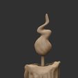 ~BrushTxtr.jpg Halloween Decoration / Skull Candles