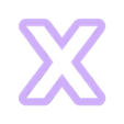 x_Low_case.stl squid game - alphabet font - cookie cutter
