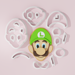 Luigi-New.png Super Mario - Luigi Cookie Cutter