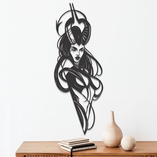 Girl-9.jpg Girl CNC DXF For laser cut , and 3D print STL Files