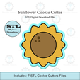 Etsy-Listing-Template-STL.png Sunflower Cookie Cutter | STL File