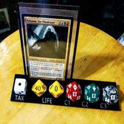 IMG_20191223_223712845.jpg Archivo 3D gratis Soporte para dados MTG EDH: Comandante, Vida, Impuesto de Comandante y Daño・Diseño de impresión 3D para descargar