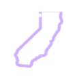 california 3in tall.stl STATE OF California COOKIE CUTTER - 5 SIZES TO PRINT, SUPER SHARP CUTTING EDGE!