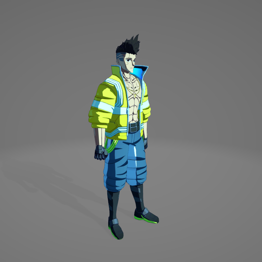 David Martinez – Cyber-Inspired Character 3D model