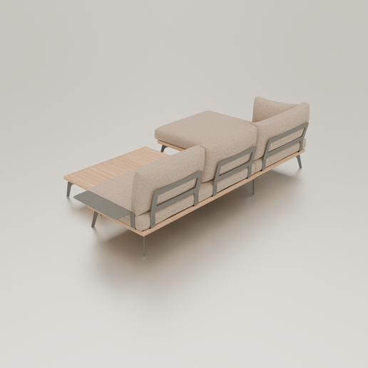 3.png Ensemble de canapés miniatures à l'échelle 1/12