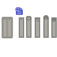 STL00513-1.png Bookmarks Set with Silicone Mold Housing