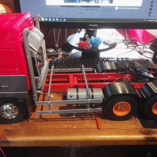 1:14 Underrun Guard for Tamiya Truck 3D model