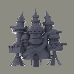 1.png Capone Bege Castle 3D Model