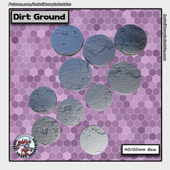 DirtGround.png Dirt Ground - 40/50mm Bases