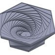 holder1.JPG STL-Datei Spiral Hexagon Incense Holder kostenlos・Vorlage für den 3D-Druck zum herunterladen