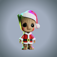 Screenshot-2024-12-09-202933.png Santa Groot Chibi-Style 3D Model - Holiday Edition STL