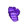 HulkRightForeArm.stl Angry Hulk hand model