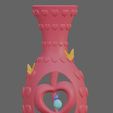 FLOWER-VASE-H-and-F.jpg Fichier STL LE VASE COEURS ET FLEURS ET UN JOLI SNAIL, imprimés en place sans support・Plan pour impression 3D à télécharger