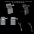 Proyecto-nuevo-2023-12-04T193102.707.png MUD GUARD 2 FOR RIG / HAULER TRACTOR / TRUCK MODEL KIT / RC / CUSTOM DIECAST