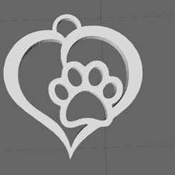 dog-heart-keychain-2.png Heart with dog paw keychain