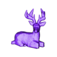 mesh.obj low poly deer sculpture