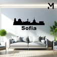 Sofia.png Wall silhouette - City skyline Set
