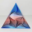Whirly tetrahedron desk decoration