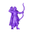 Werewolf_Archer.stl Moonsilver Archer: Werwolf-Waldläufer und Jäger
