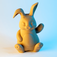 12.png Файл STL Печать на принтере Милый счастливый кролик・Модель 3D-принтера для скачивания