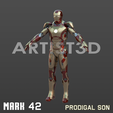 Patrion-Iron-Man42.png Iron Man Mark 42 "PRODIGAL SON" cosplay traje completo