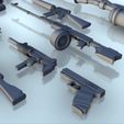 4.jpg Set of Modern weapons (4) - (+ pre supported) Flames of war Bolt Action Modern AK-47 CTAR M16 RPG UZI Kalachnikov
