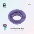Circle-Snack-Tray.jpg Circle Snack Tray for 40oz Stanley Tumblers, Round Snack Ring
