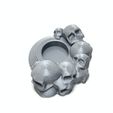 1번 실버.JPG Skull tealight holder by TITAN Corporation