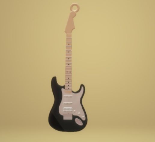 fender stratocaster keychain humbuker and single coil